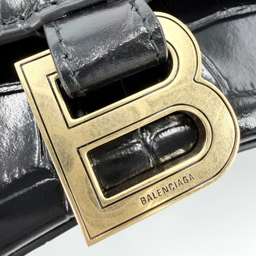 Balenciaga Women's Hourglass Small Handbag Shoulder Bag Crossbody HOURGLASS C... - Picture 8 of 10